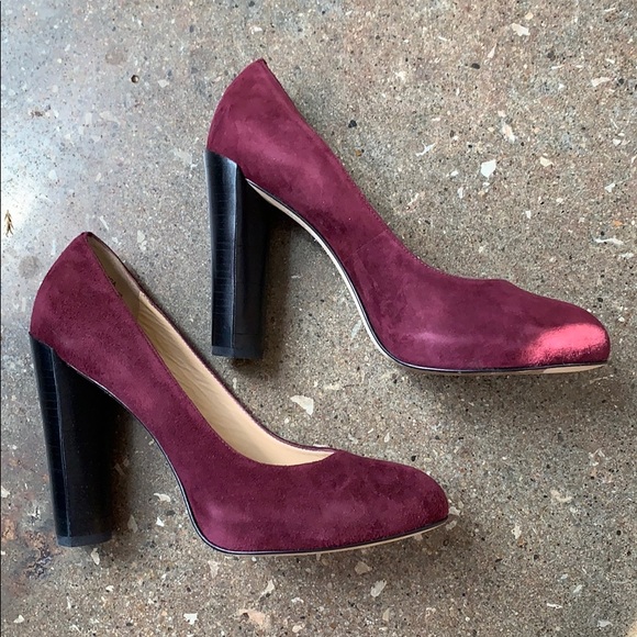 Boutique 9 BTGINGA Women’s Plum Suede High Heels, Size 6.5 - Picture 4 of 8
